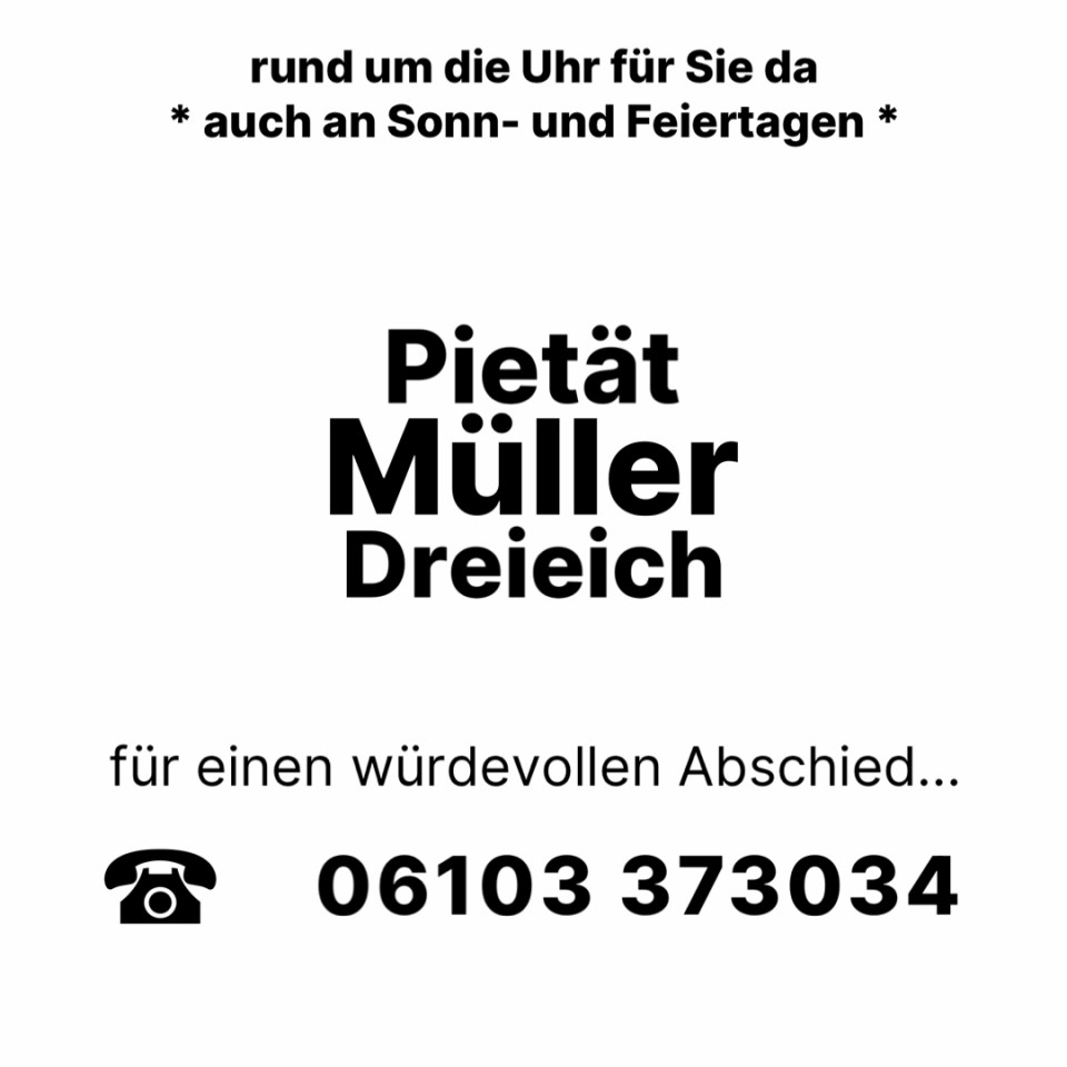 Beerdigungen Buchschlag